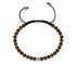 Tigerauge | 925er Sterlingsilber | Makramee-Armband mit Fokus-Edelstein